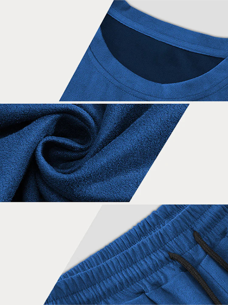 Soft Suede T-Shirt Shorts Set