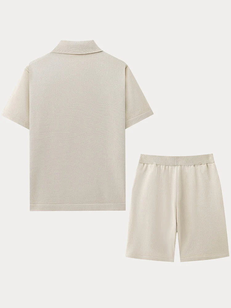 Casual Jacquard Knit 2-Piece Set