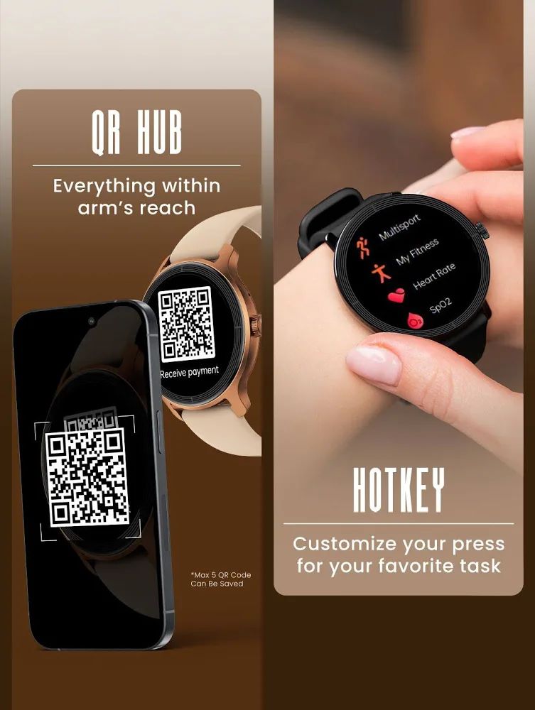 Smartwatch with health tracking and smart features