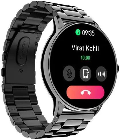 Premium metal strap smartwatch with calling and smart features